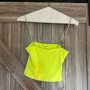 Emma & Sam neon green tank